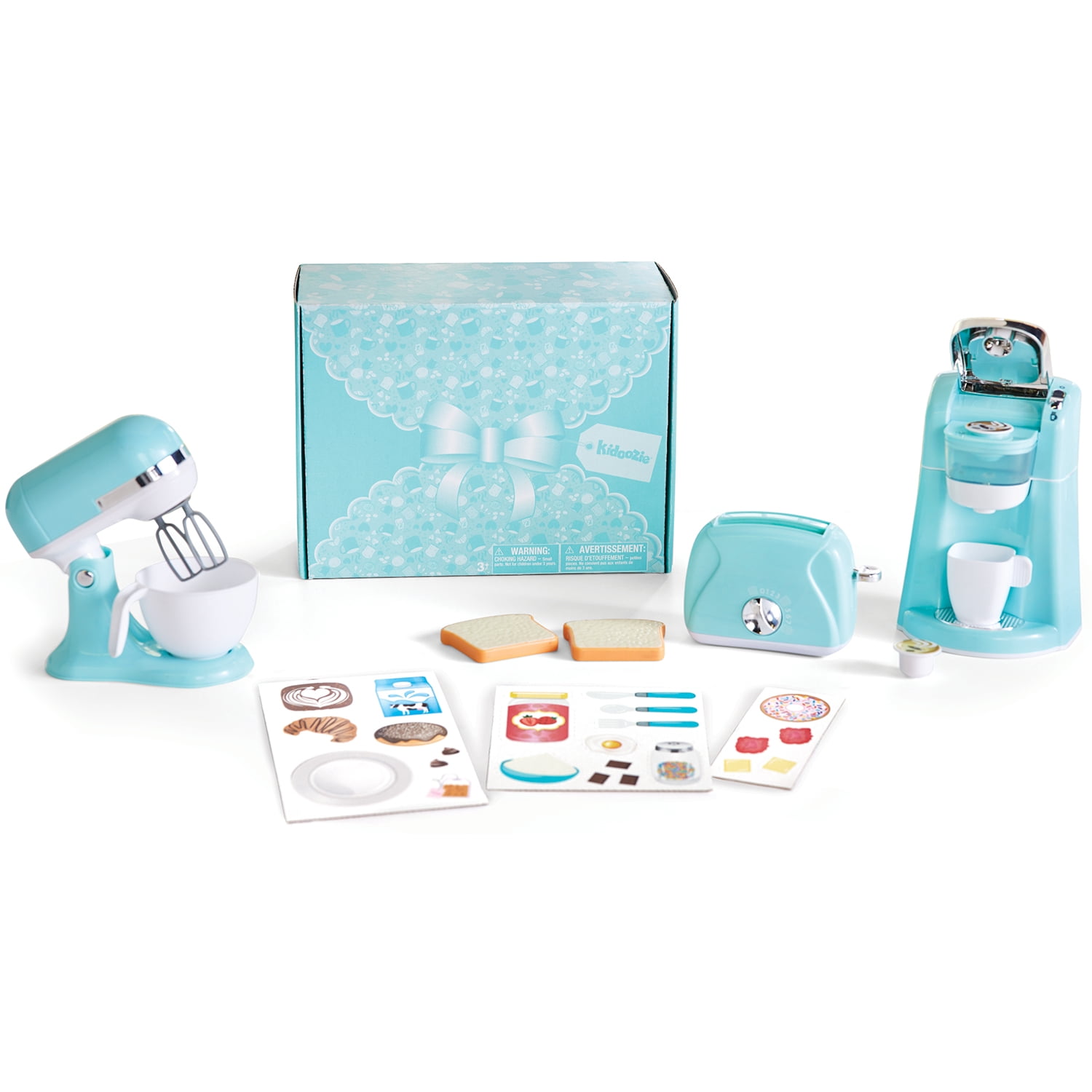 Kidoozie Trendy Kitchen Trio, 3pk Realistic Toy Kitchen Appliances
