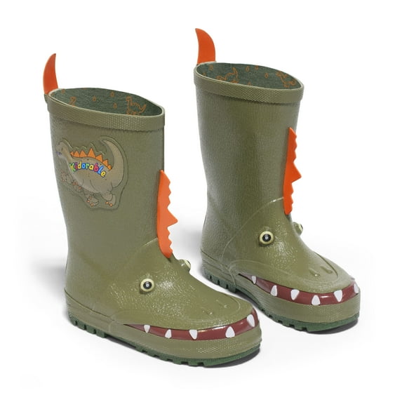 Kidorable green dinosaur boots 10 10 Dinosaur Boots Green