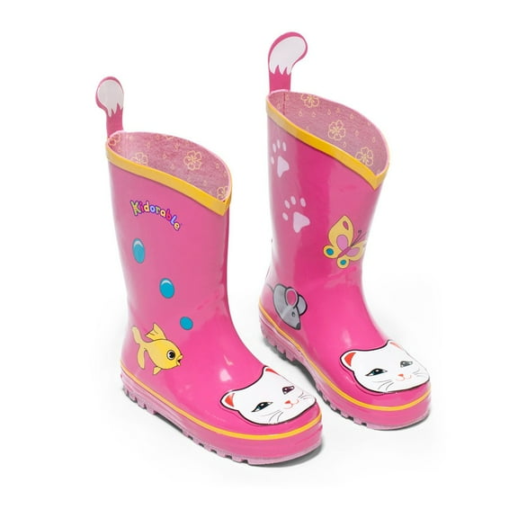 Kidorable BOOT-CAT Lucky Cat Rain Boots, 13