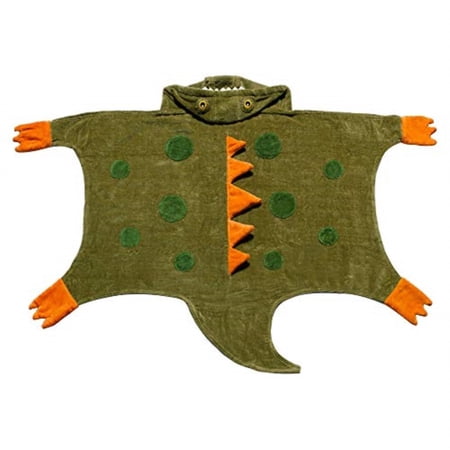 Kidorable Baby Boys Brown Dinosaur Cotton Absorbent Spike Hooded Towel S