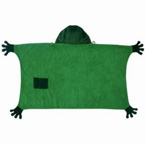 Kidorable Baby Boys Green Frog Top Button Cotton Absorbent Hooded Towel S