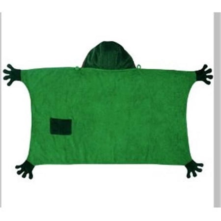 Kidorable  Medium Frog Towel with Hood and Pocket