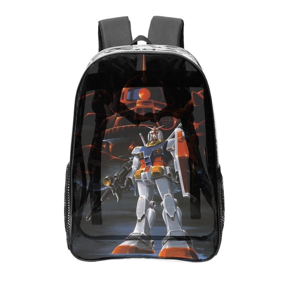 Kidou Senshi Gundam Transparent Backpack - Guard Dog Security, Durable and Lightweight, Waterproof Design, Comfortable Straps