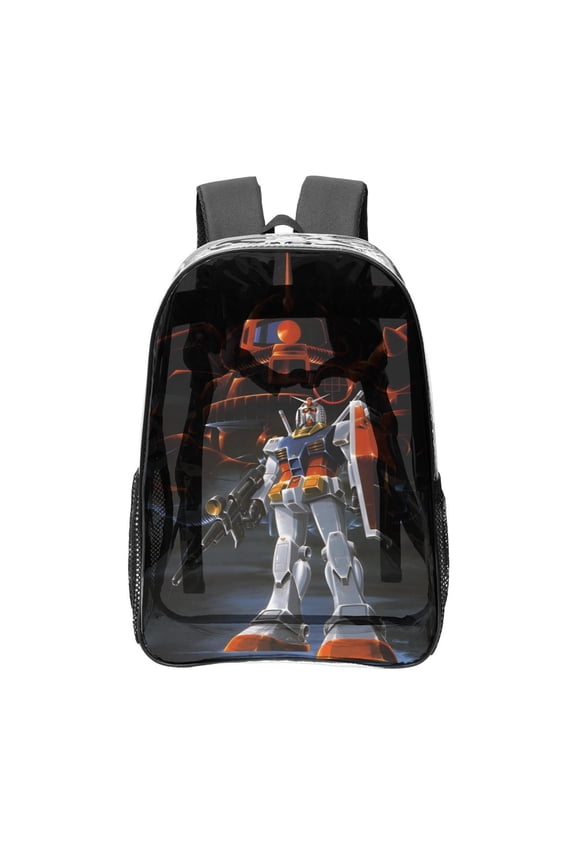 Kidou Senshi Gundam Transparent Backpack - Guard Dog Security, Durable and Lightweight, Waterproof Design, Comfortable Straps