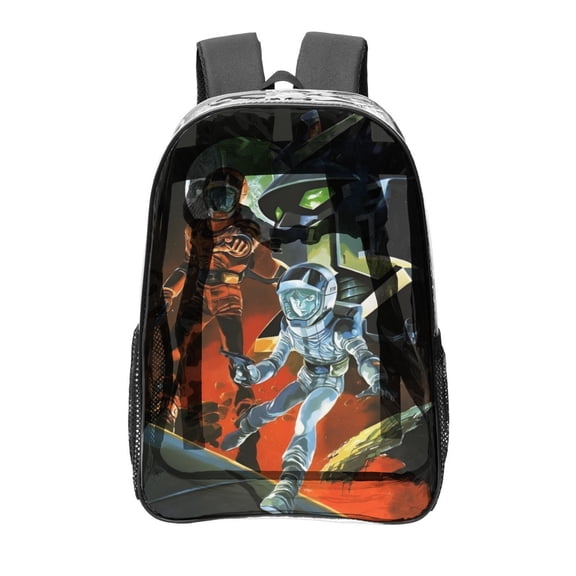 Kidou Senshi Zeta Gundam Transparent Backpack - Guard Dog Security, Durable and Lightweight, Waterproof Design, Comfortable Straps