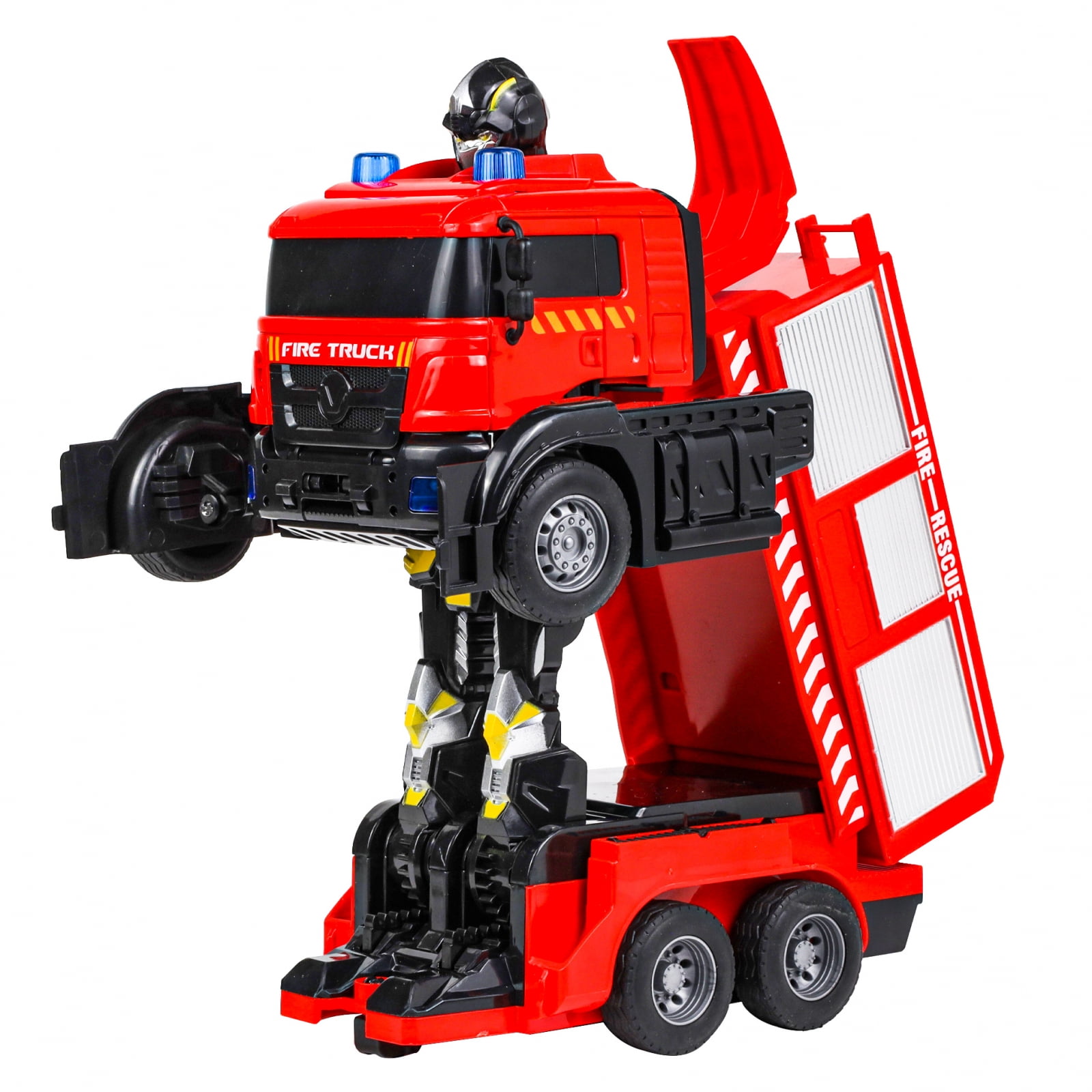Kidplokio 2 in 1 Transforming Toys Robot Fire Truck RC Car Boys Ages 6