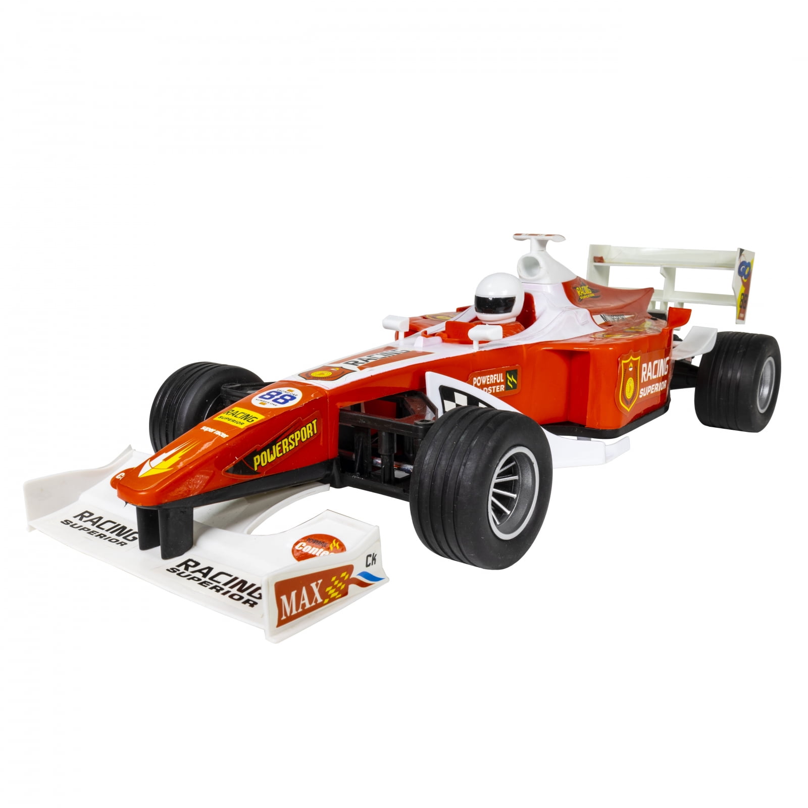 Kidplokio Racecar Formula 1 Style Jumbo Pull Back Friction Car, Red