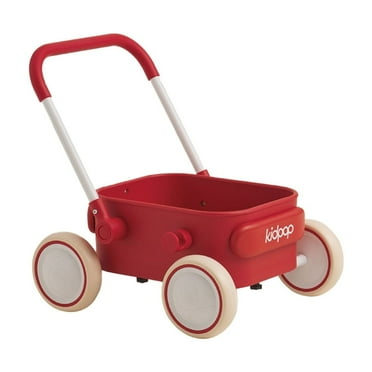 Kidpop PULA Baby Push Walker with Wheels Toddler Wagon for First Learner Baby Toys 6-12 Months, 1 Year Old Birthday Gifts, Indoors and Outdoors