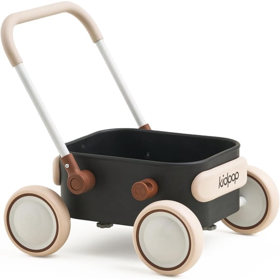 Kidpop PULA Baby Push Walker with Wheels Toddler Wagon for First Learner Baby Toys 6-12 Months, 1 Year Old Birthday Gifts, Indoors and Outdoors