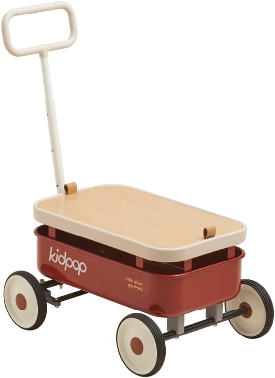 Kidpop PULA trotteur bebe , chariot de marche bebe, trotteur bébé garçon, trotteur fille, Cadeau d'anniversaire, 7 mois à 4 ans, poids max15 kg, Blanc