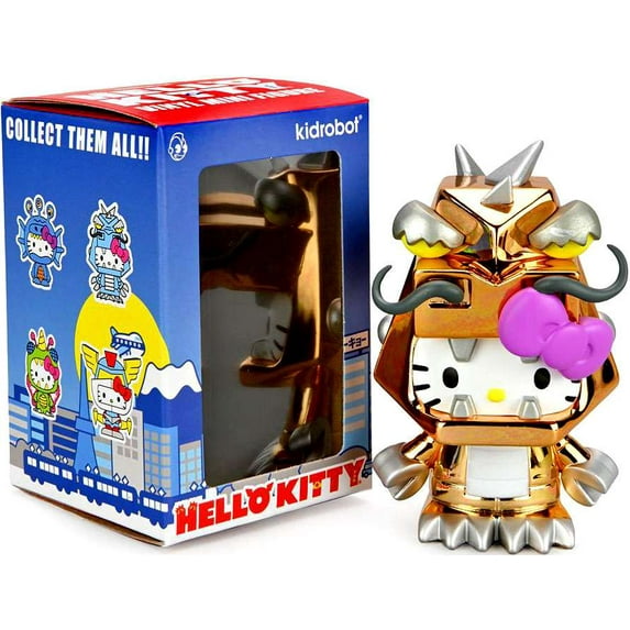 Kidrobot Collectible Vinyl Figure, Hello Kitty Kaiju, 3"