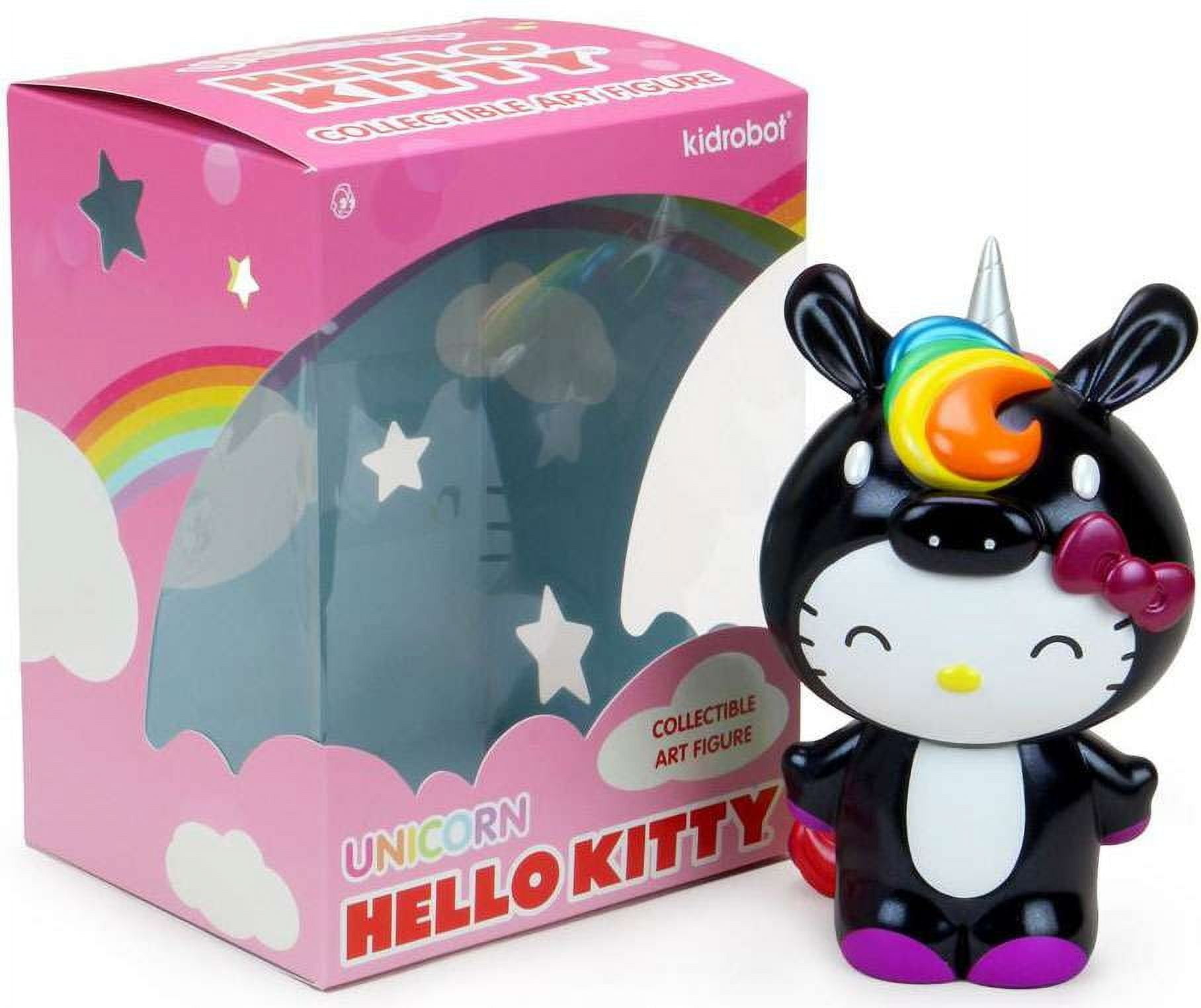 Kidrobot Hello Kitty Unicorn Black Inch Figure