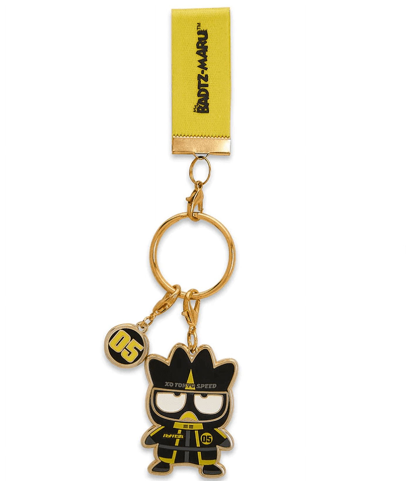 Kidrobot Hello Kitty and Friends Tokyo Speed Enamel Keychain Badtz