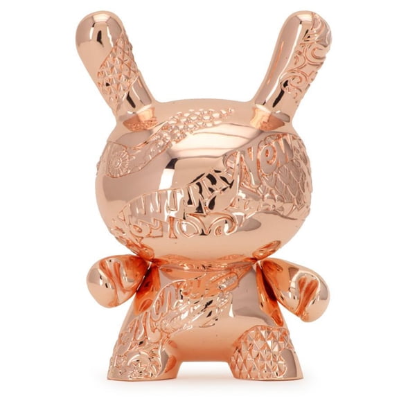 Kidrobot New Money Rose Gold Metal 5 Inch Dunny Figure