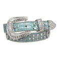 thumbnail image 1 of Kids 1 1/16" (27 mm) Western Cowgirl Rhinestone Studded Skinny Belt, 1 of 2