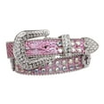 thumbnail image 1 of Kids 1" (25 mm) Western Cowgirl Rhinestone Cross Studded Skinny Belt, 1 of 3