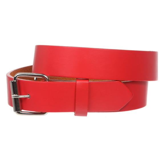 Kids 1" Snap On Plain Leather Belt