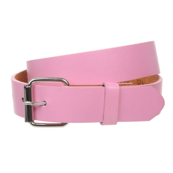 Kids 1" Snap On Plain Leather Belt