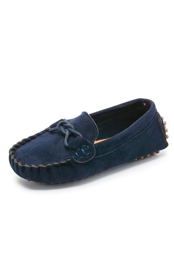 Kids' $10 Under Toddler Little Kid Boys Girls Soft Suede Leather Slip On Penny Loafer Dress Shoes Moccasin Flat Boat Shoes Wedding Church Oxford Save Big