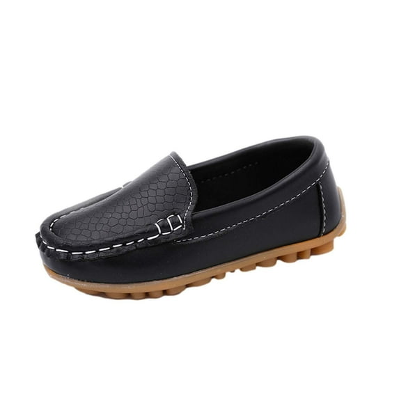 Kids' $10 Under Toddler Little Kid Boys Girls Soft Suede Leather Slip On Penny Loafer Dress Shoes Moccasin Flat Boat Shoes Wedding Church Oxford Save Big