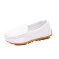 thumbnail image 1 of Kids' $10 Under Toddler Little Kid Boys Girls Soft Suede Leather Slip On Penny Loafer Dress Shoes Moccasin Flat Boat Shoes Wedding Church Oxford Save Big, 1 of 8
