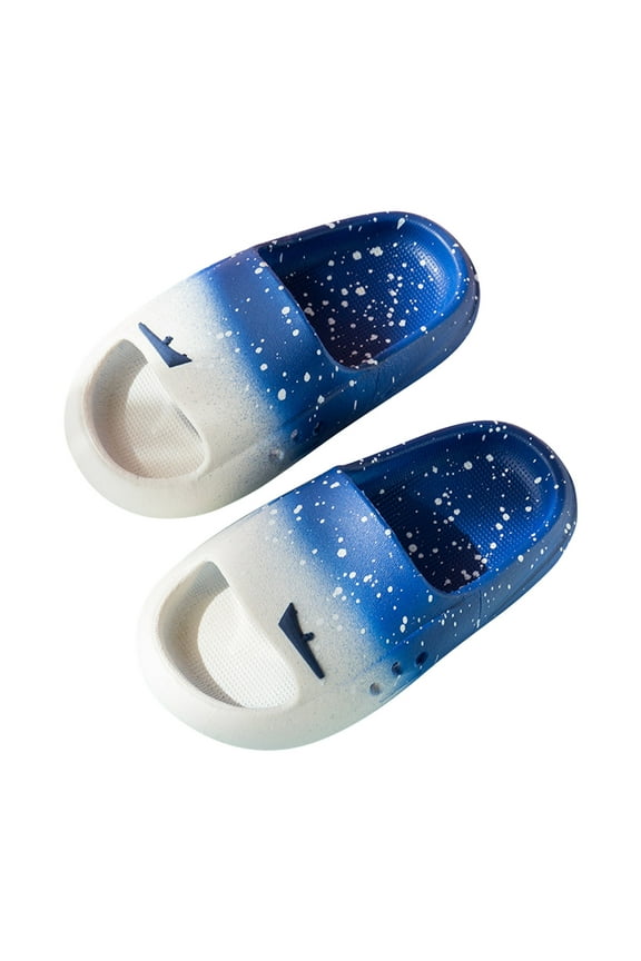 Kids' $10 Under Toddler Little Kids Slides Sandals Kid Slip On Slides Sandals Beach Pool Anti-slip Water Shoes Indoor Outdoor Lightweight Slippers Sandals for Boys and Girls Save Big