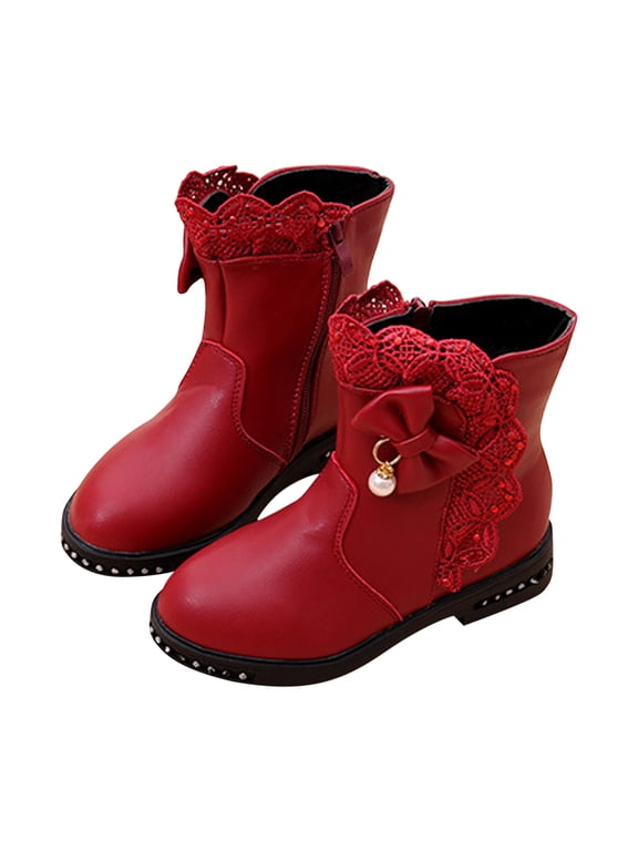 Kids' $10 Under Boys Girls Side Zipper Ankle Boots(Toddler/Little Kid) Save Big