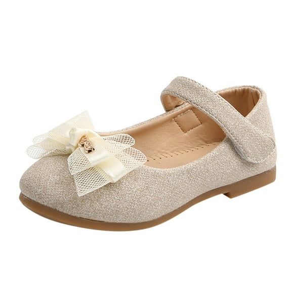 Kids' $10 Under Infant Baby Girls Soft Sole Bowknot Princess Wedding Dress Mary Jane Flats Prewalker Newborn Light Baby Sneaker Shoes Save Big