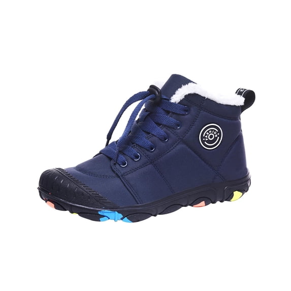Kids' $10 Under Kids Snow Boots Water Resistant Warm Inside Boys Girls Hiking Boots Cold Weather Non Slip Winter Boot Save Big