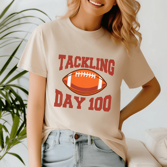 Kids 100 Days Of School Boys 100Th Day Of School Tackling Day 100,100 Days of School Shirt,100 Day TShirt,Back to School Tee,Teacher Gift,
