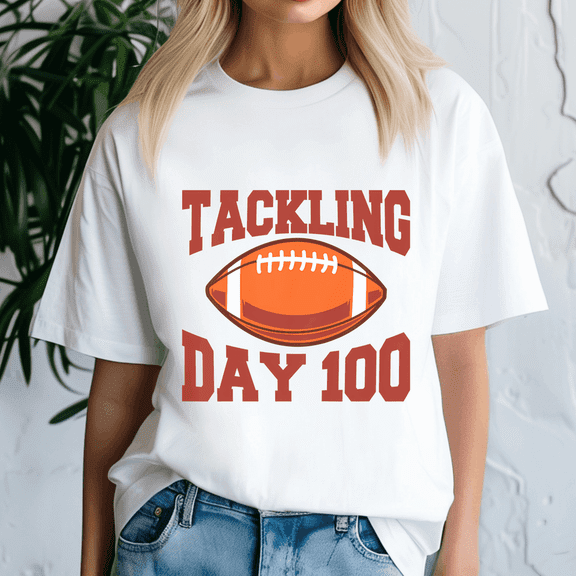 Kids 100 Days Of School Boys 100Th Day Of School Tackling Day 100,100 Days of School Shirt,100 Day TShirt,Back to School Tee,Teacher Gift,