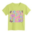 thumbnail image 1 of Kids 100 Days of School Shirts 100 Days Celebration Tshirt Toddler Funny Letter Print Tee Top Boys Girls Outfits 100th Day of School Shirt, 1 of 3