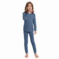 thumbnail image 1 of Woolcano Kids 100% Merino Wool Base Layer Set Unisex Thermal Underwear for Girls & Boys Ski Winter, 1 of 6