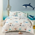 thumbnail image 1 of Kids 100% Organic Cotton Queen Duvet Cover Ruffle 3Pcs(1 Comforter Cover 2 Pillowcases) Cute Lace Vintage Boho Shabby Chic Farmhouse Bedding Set Teen Girls(Sage Green, Queen), 1 of 8