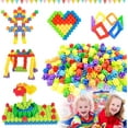 thumbnail image 1 of Kids 180Pcs Building Blocks Set Educational Stem Building Toy With Storage Bag,Construction Block Toys Set Learning Playset Kit For Boys,Child Brain Development Preschool Kindergarten Toy Age 3+, 1 of 9