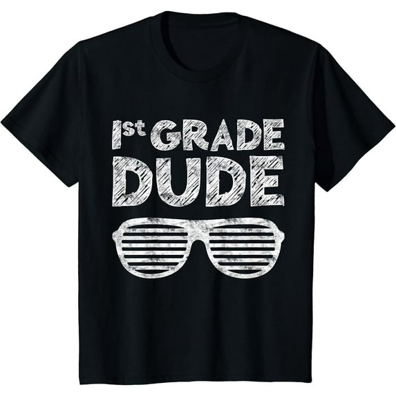 Kids 1st Grade Dude T-Shirt First Grade Back To School Shirt T-Shirt