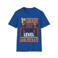 thumbnail image 1 of Kids 1st Grade Level Unlocked First Day Of School Video Game Unisex T-Shirt, 1 of 4