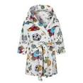 thumbnail image 1 of Kids 2-14Y Kids Boys Girls Fleece Robe, Kids Hoodie Robe,Toddler Bathrobes Sleepwear Night-Robe Hooded Soft Fuzzy Bathrobe Towel Robes for Kids, 1 of 6