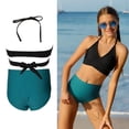 thumbnail image 1 of Kids 2 Piece Swimsuit Girls Backless Halter Girls Swim Suit with Chest Pad Kids Bikini 5-6 Years, 1 of 6