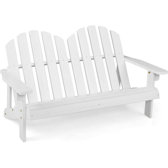 Kids 2Seat Adirondack Chair Fir Wood Double Loveseat with High
