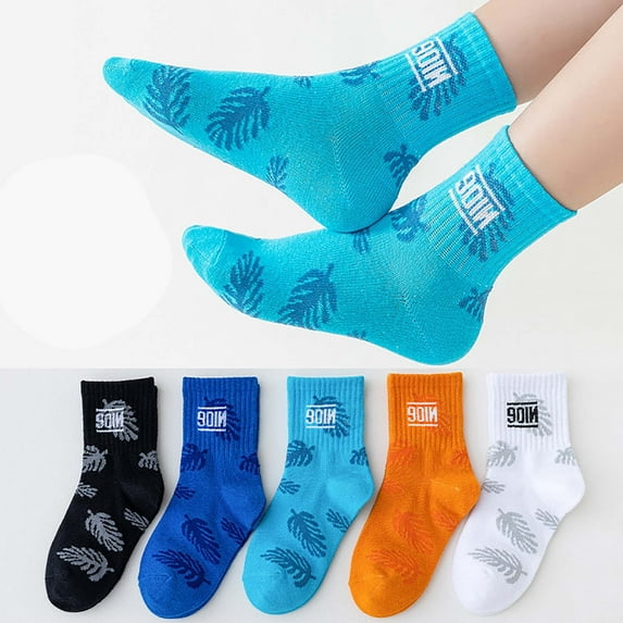 Kids 20 Pairs Cotton Socks For Boys And Girls Comfortable Socks Breathable Student Cute Pattern Socks Multicolor B 6 Years