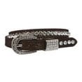 thumbnail image 1 of Kids 3/4" (20 mm) Western Cowgirl Rhinestone Studded Skinny Belt, 1 of 2