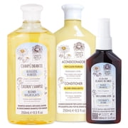 Intea Camomila Kids 3-In-1 Hair Lightener Kit - Blonder Lightening Set with Chamomile Extract - Lotion, Shampoo and Conditioner