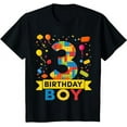 thumbnail image 1 of Kids 3 Year Old Building Blocks 3rd Birthday Boy T-Shirt, 1 of 5