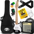thumbnail image 1 of Kids 30” Electric Guitar and Amp Kit, Mini Strat Set With 10W Amplifier and Accessories Pack For Junior Ages, Beginner Youth, Small Child, Toddler, Kid, Girl, And Boy Learners, 1 of 6