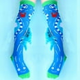 thumbnail image 1 of Kids 3D Cartoon Shark Knee High Socks Christmas Birthday Novelty Socks, 1 of 4