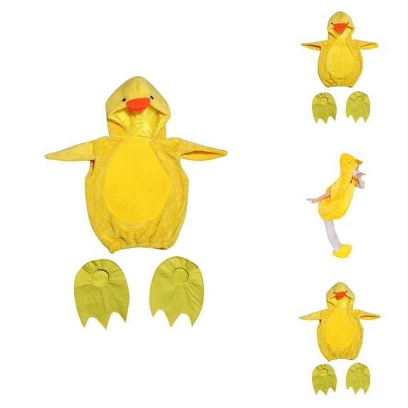 Kids 3D Chicken Sleeveless Hooded Vest Crewneck Animal with Shoes for Toddlers
