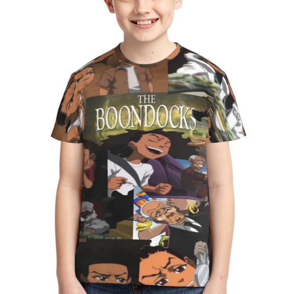 Kids 3D Graphic Boondoc-k T-Shirts, Novelty Shirts Crewneck Short Sleeve Tees for Youth Boys Girls