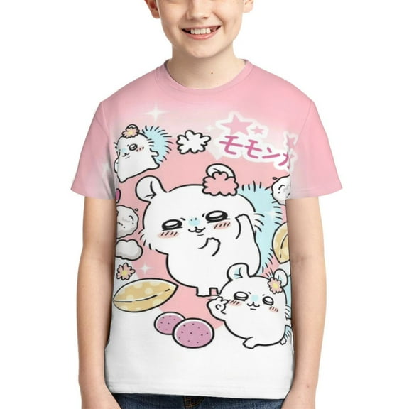 Kids 3D Graphic Chii-ka-w T-Shirts, Novelty Shirts Crewneck Short Sleeve Tees for Youth Boys Girls