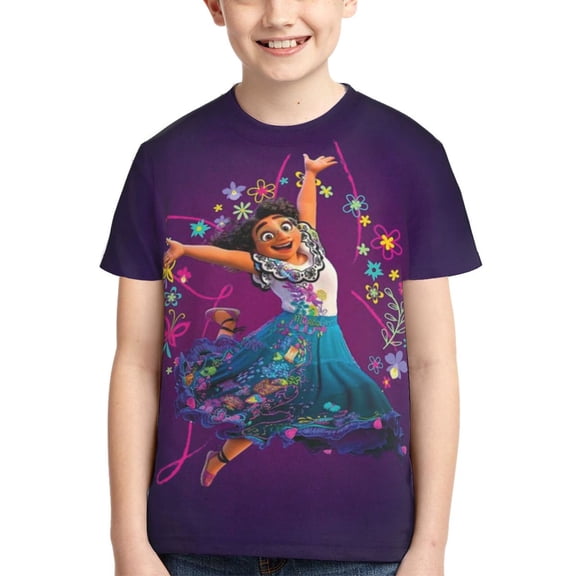 Kids 3D Graphic Encan-t T-Shirts, Novelty Shirts Crewneck Short Sleeve Tees for Youth Boys Girls